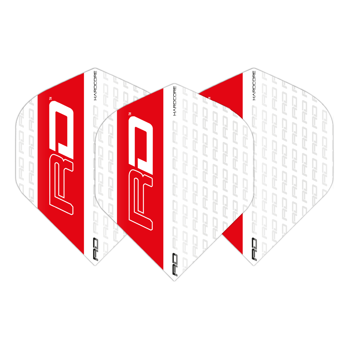 Red Dragon Hardcore XT White Red Darts Flights