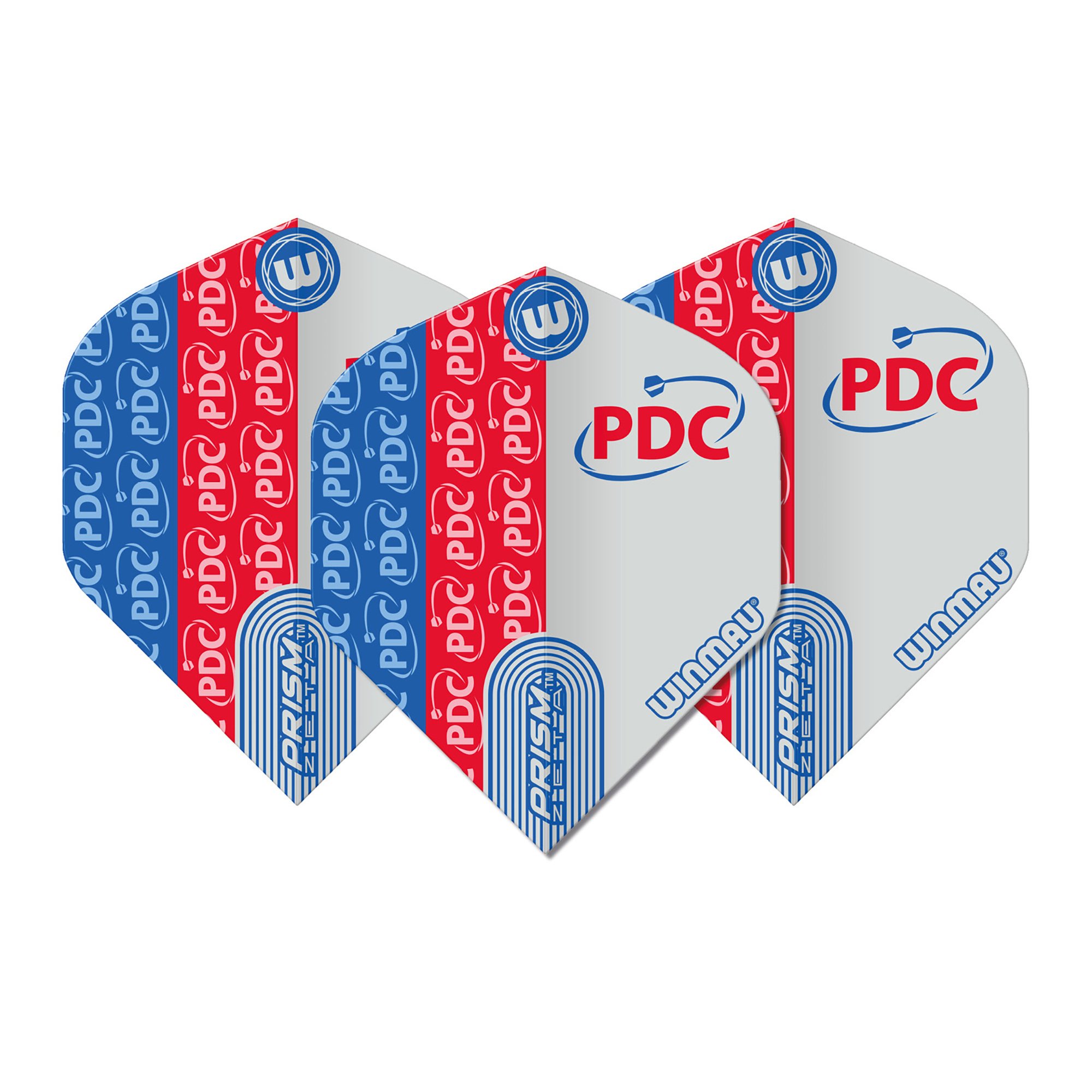WINMAU PDC Prism Darts Flight Collection - 5 set per scheda (15 freccette in totale