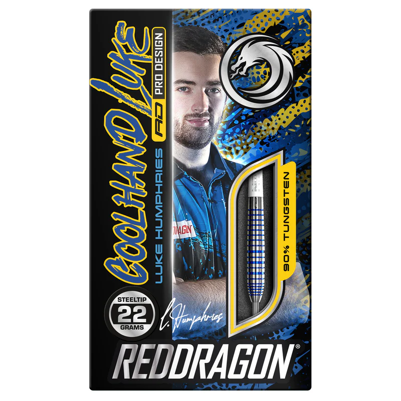 Dardos Red Dragon Luke Humphries Coolhand Champion Series 80% Punta de Acero