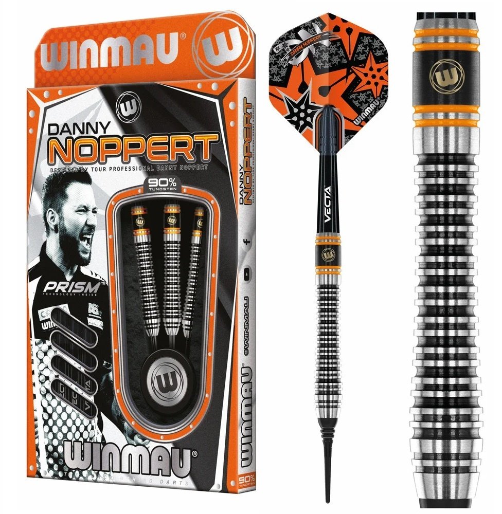 WINMAU Joe Cullen Ignition 23 Gram Professional Steeltip Tungsten Darts Set With Flights And Stems (Shafts), Steel Darts - Canada