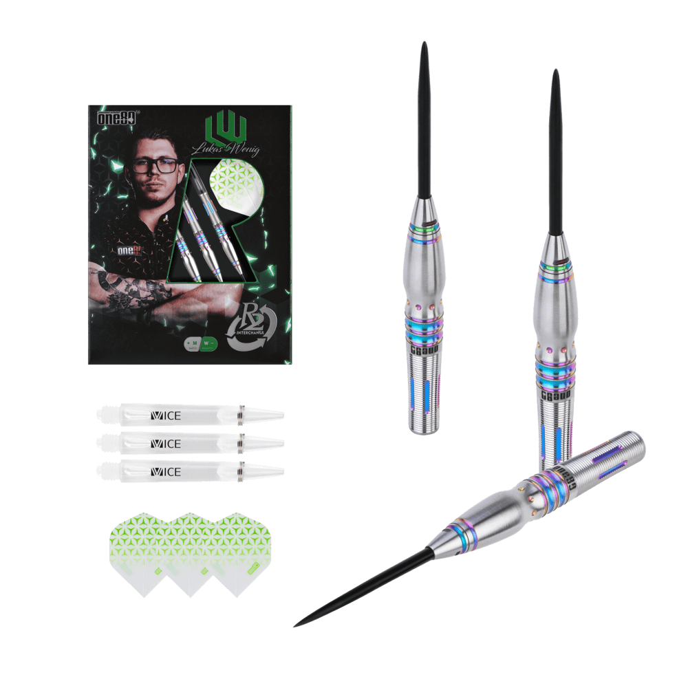 ONE80 Lukas Wenig R2 Interchange 90% - Steel Tip Darts