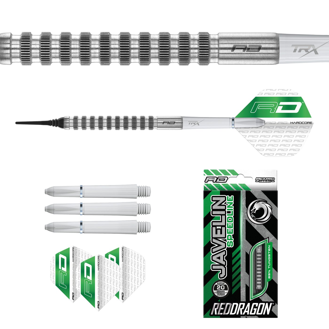 デカワンコ Red Dragon Javelin Speedline 85% - Soft Tip Darts - Dartshopper.com