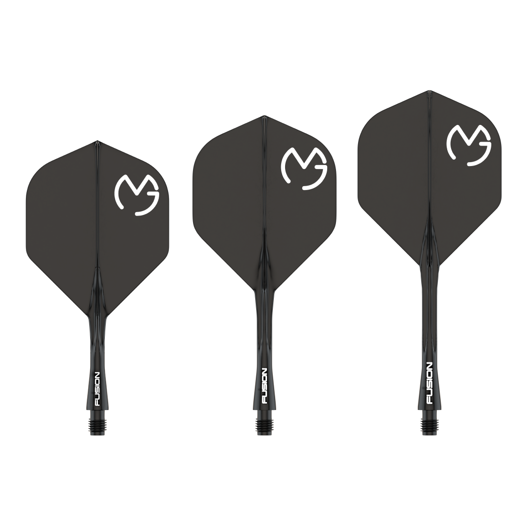Winmau Fusion Michael van Gerwen MVG Musta Valkoinen NO2 - Dartssulat
