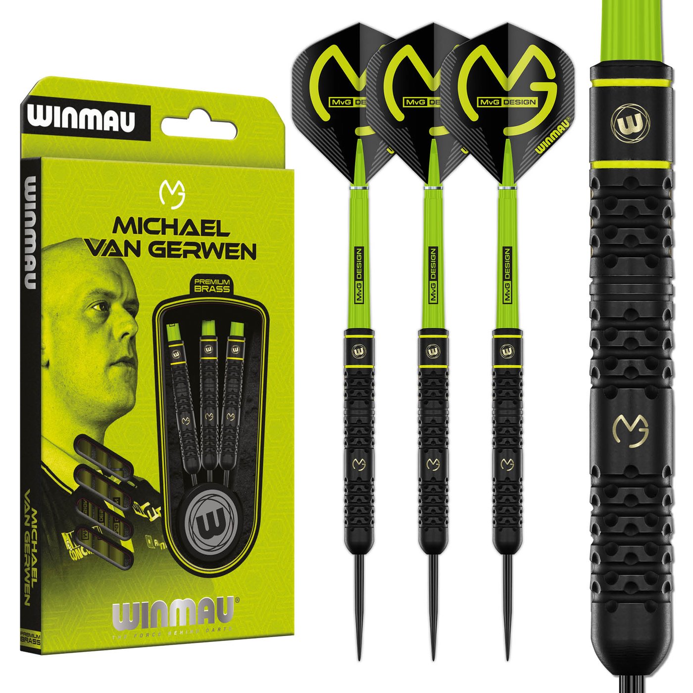 Winmau Michael van Gerwen Brass Signature Edition - Dartpijlen