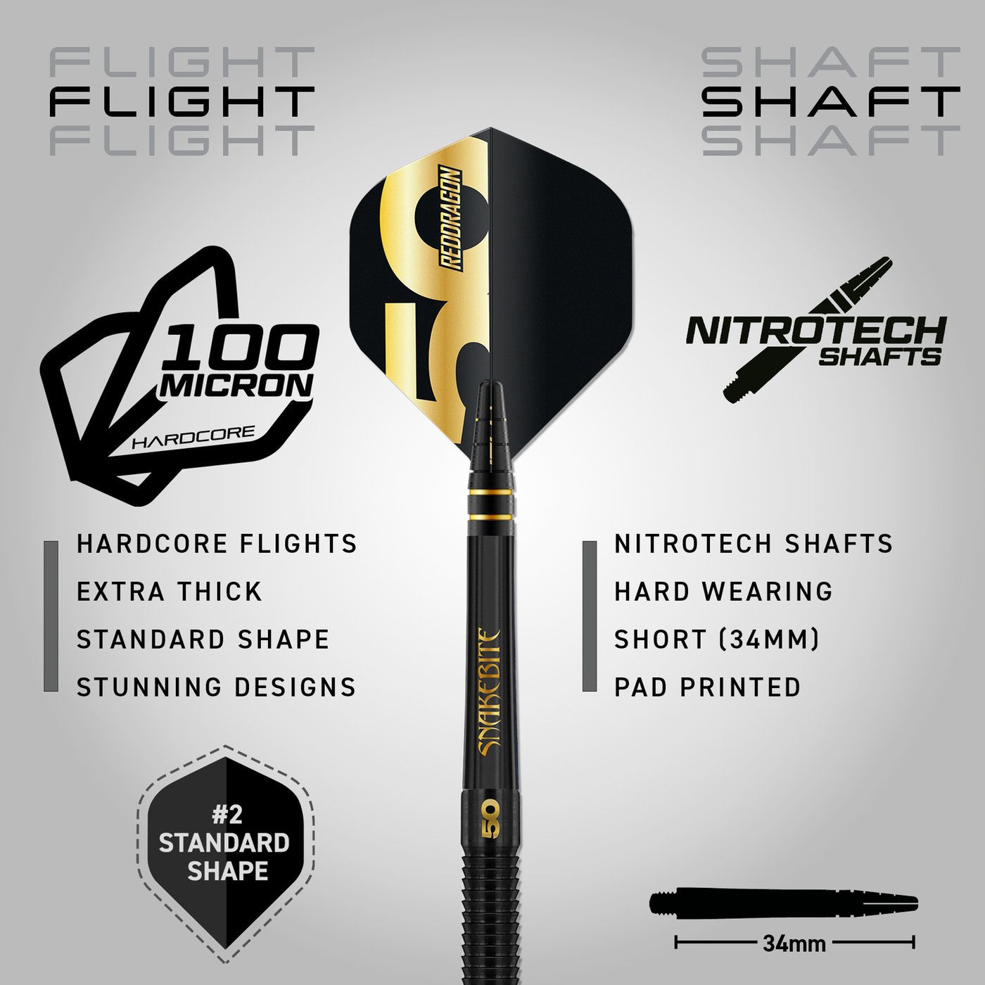 RED DRAGON Amberjack 2: 18g: - 90% Freccette Steel tungsteno con Alette