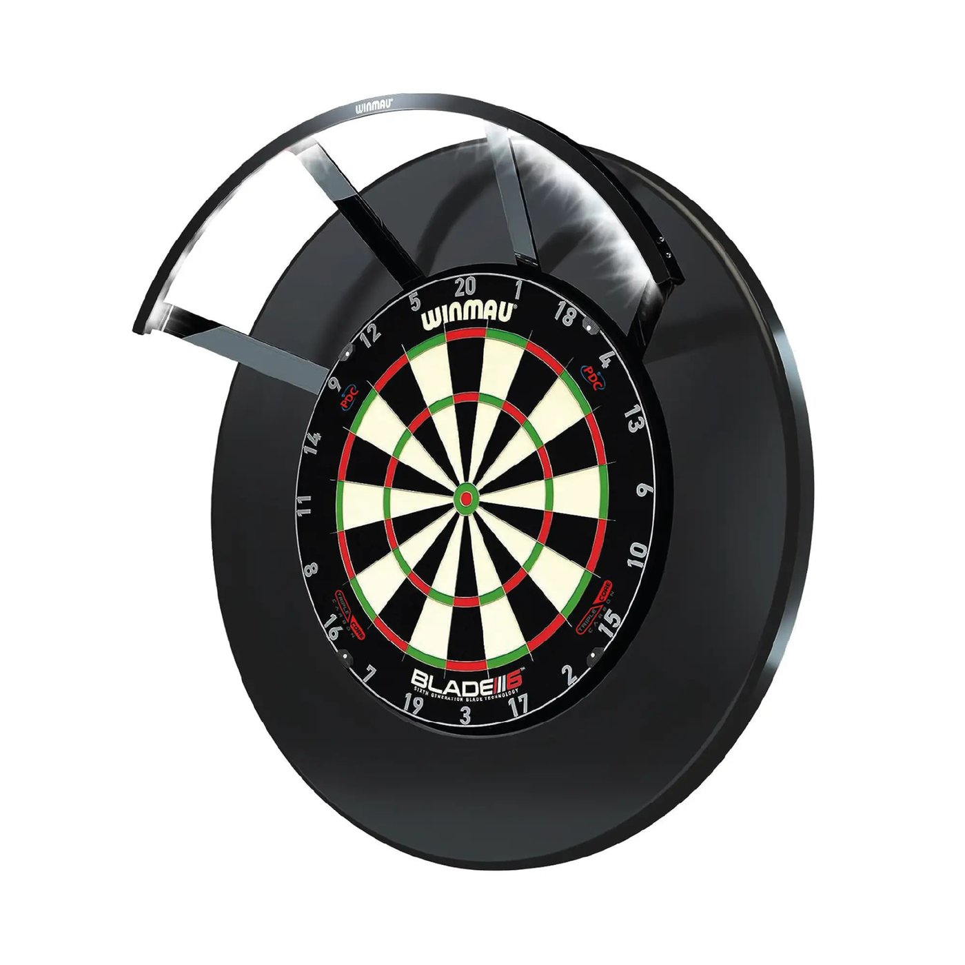 Winmau Blade 6 Triple Core + Winmau Polaris + PU Surround Black - Dartset