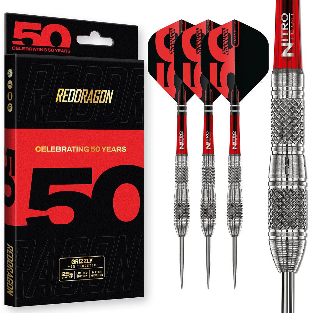 Red Dragon Grizzly 4 Anniversary Limited Edition 85% - Steeldarts