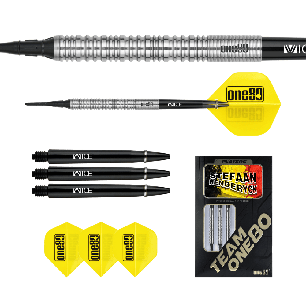 ONE80 Stefaan Henderyck 90% - Soft Tip Darts - Dartshopper.com