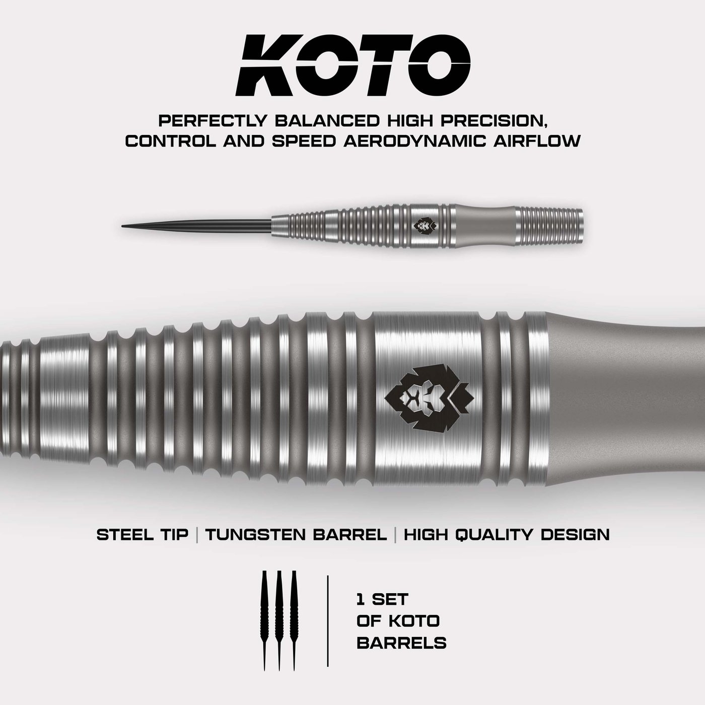 KOTO Kingwave Scallop 90% - Steel Tip Darts - Dartshopper.com