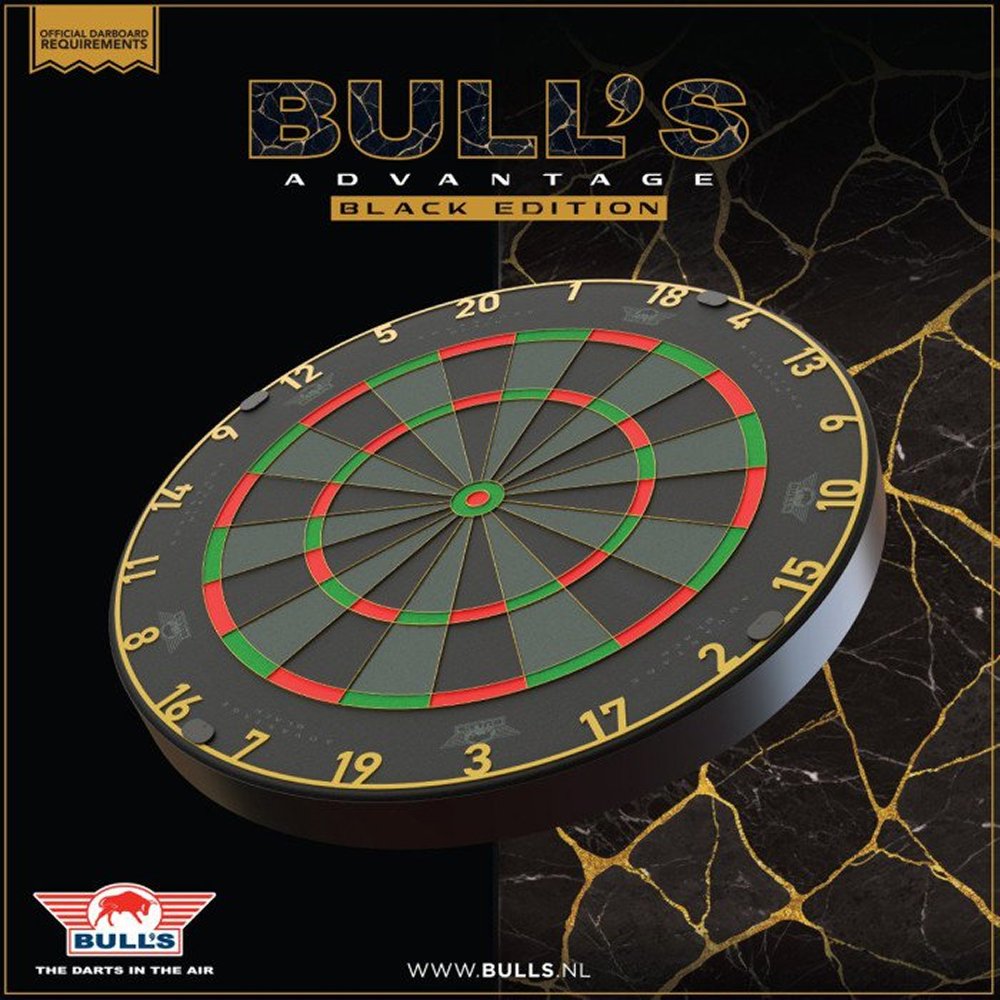 Bull's Advantage Black - Professional Dartboard - Dartshopper.com