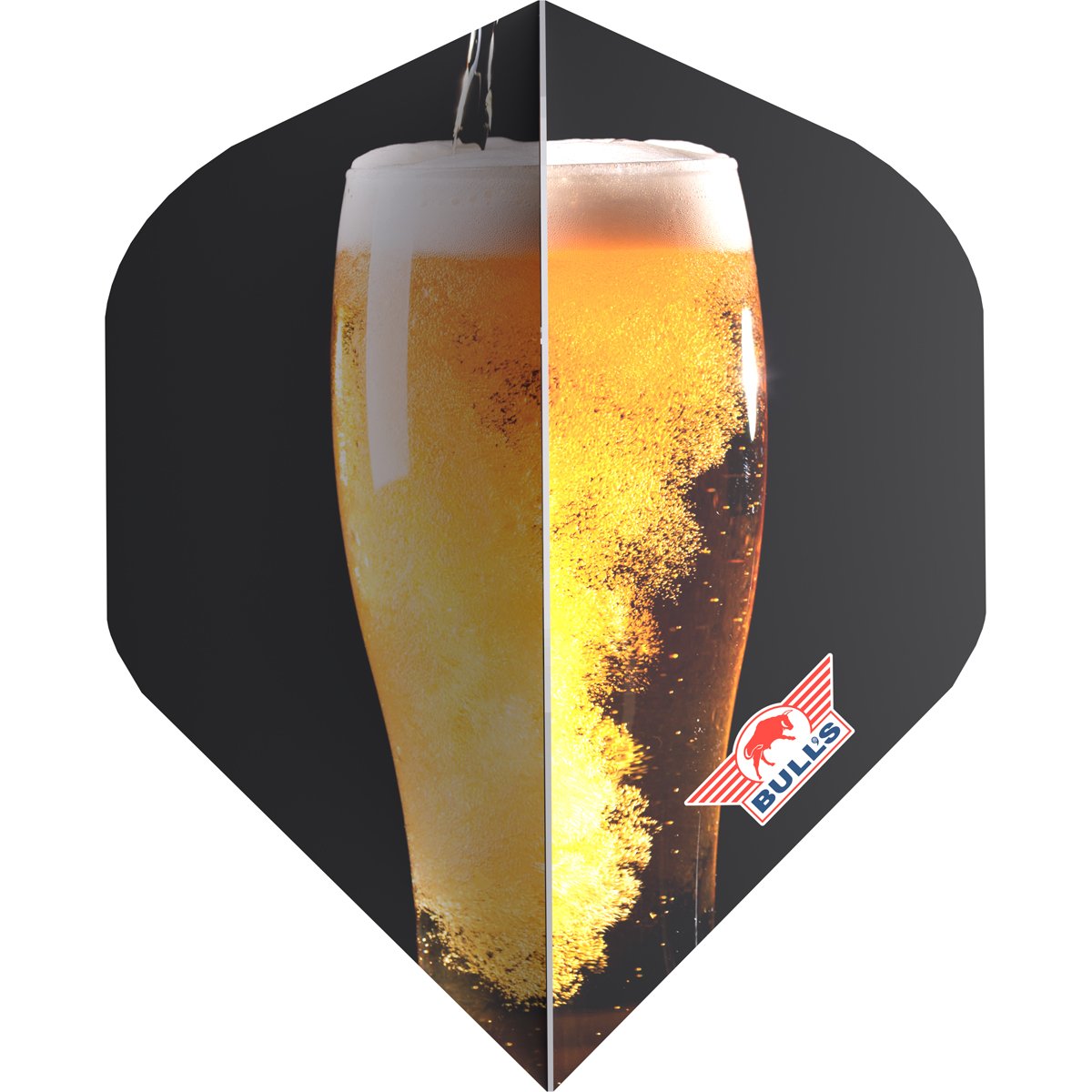 Bull's Beer Glass NO2 - Dart Flights