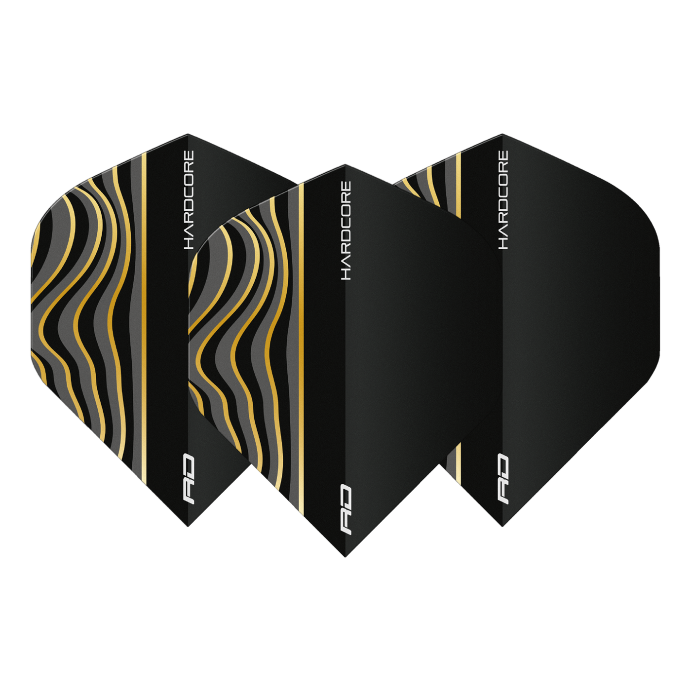 Red Dragon Hardcore Radical Black Wave Darts Flights