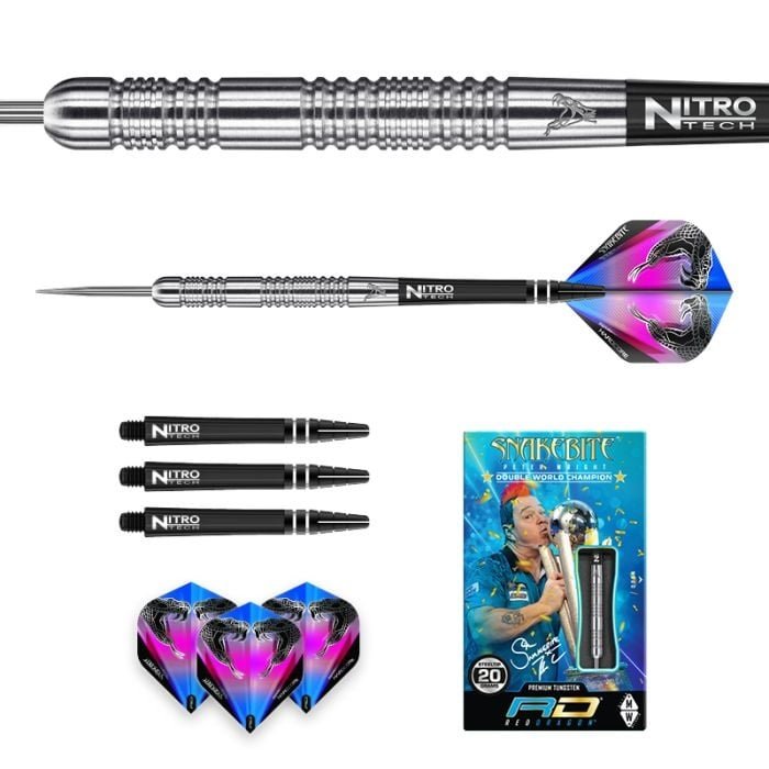 Red Dragon Peter Wright 85% Snakebite 11 Steel Tip Darts