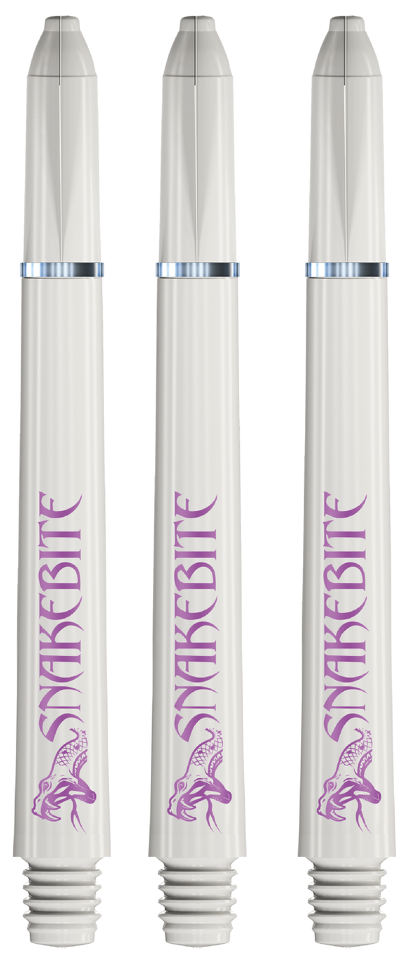 Red Dragon Snakebite Signature White Darts Shafts
