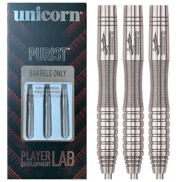 Unicorn Purist Gary Anderson W.C. Phase 2 90 % Steel Tip Darts