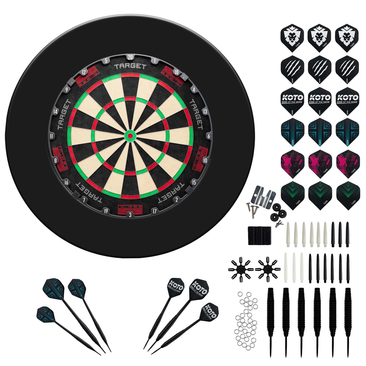 Target TOR + Surround + KOTO Accessory Kit Steeltip Black 90 Pieces
