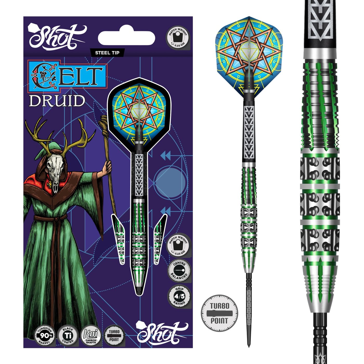 Shot Celt Druid Turbo Point 90% - Dartpfeile