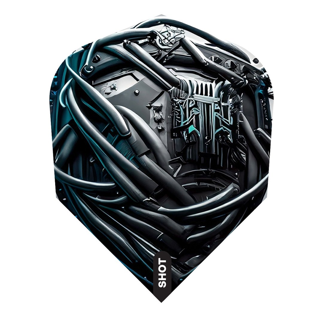 Shot AI Cyberpunk NO6 Darts Flights
