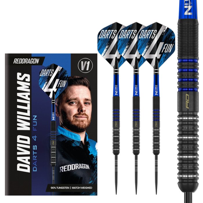 Red Dragon David Williams V1 90% - Steel Tip Darts - Dartshopper.eu