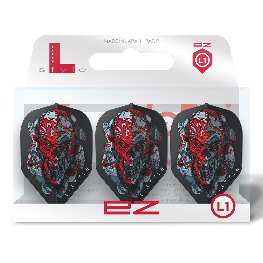 L-Style EZ L1 Ryan Searle V4 Black Dart Flights - Dartshopper