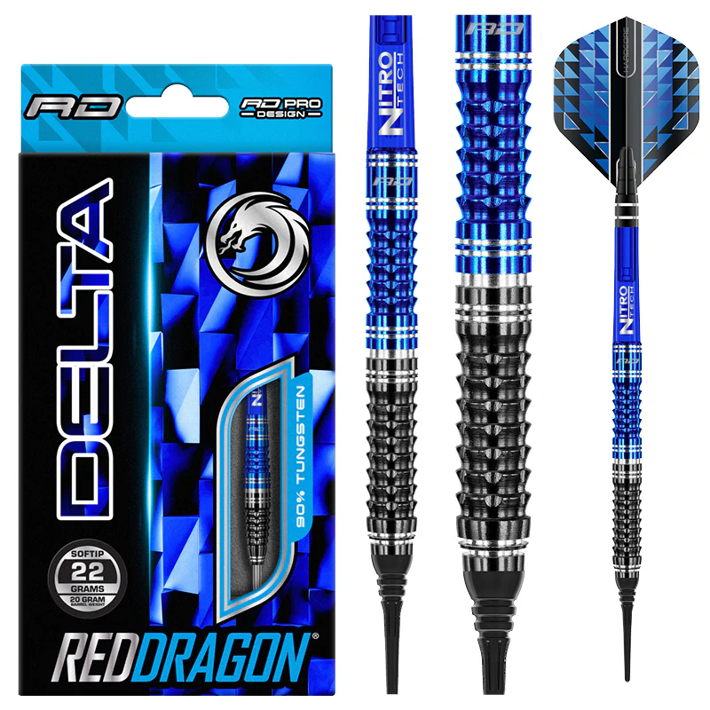 [Tweedekans] Red Dragon Delta 90% - Soft Tip Darts-22gram