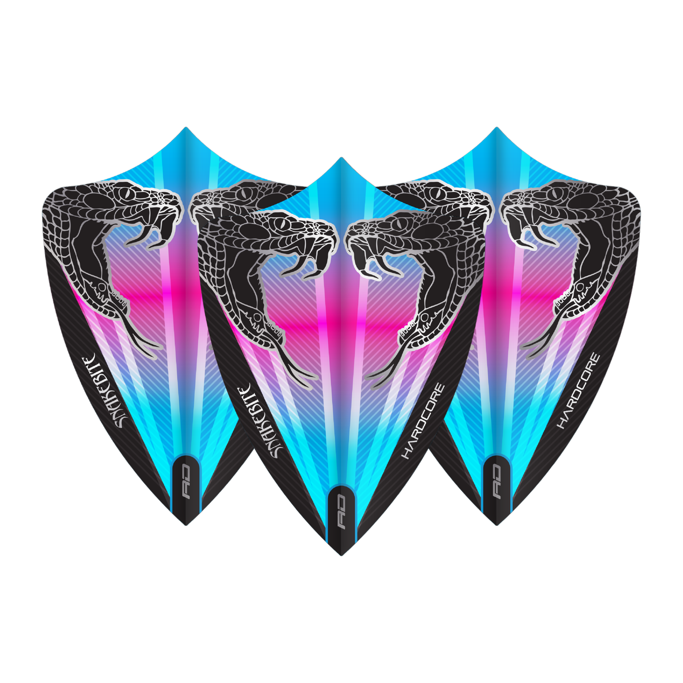 Red Dragon Peter Wright Hardcore Snakebite Pink & Blue - Dart Flights