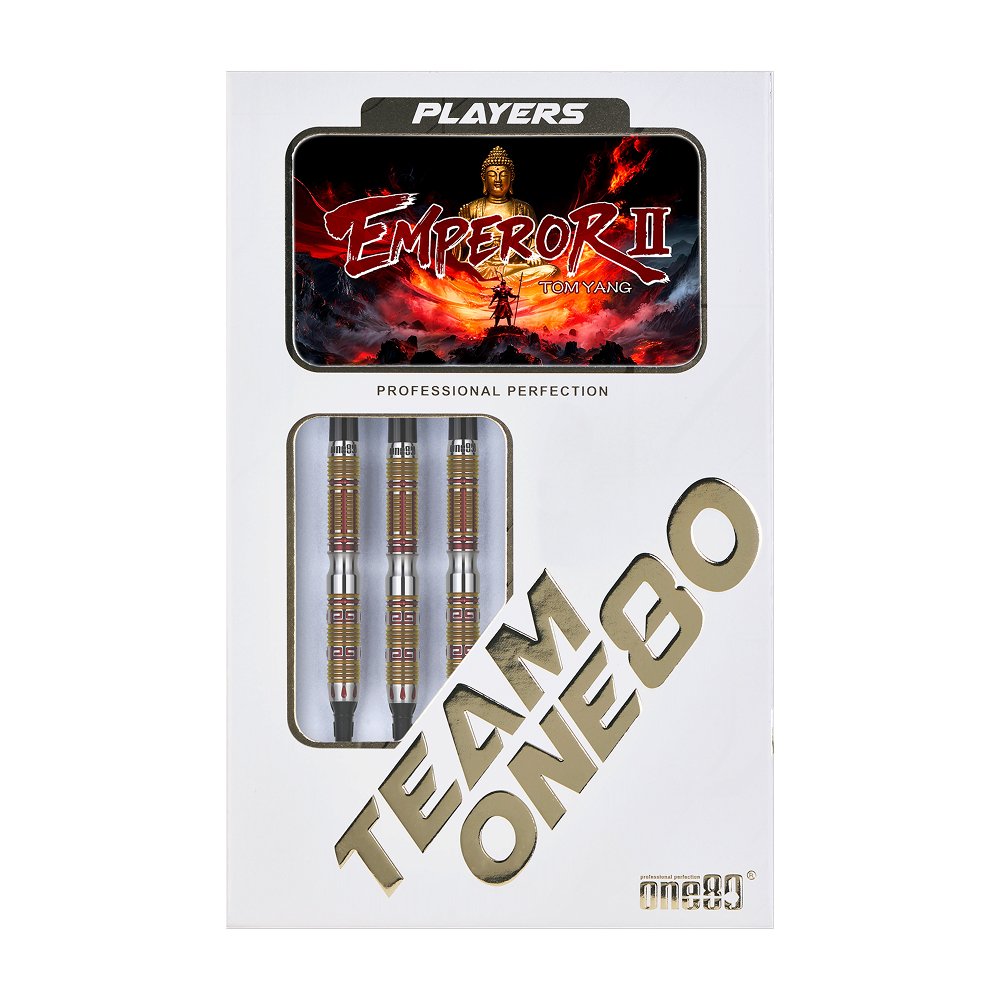 ONE80 Tom Yang Emperor II Gold 90% - Soft Tip Darts - Dartshopper.com