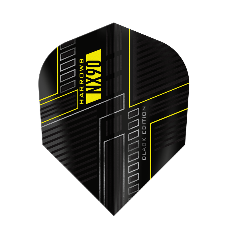 Harrows NX90 Black NO6 Darts Flights