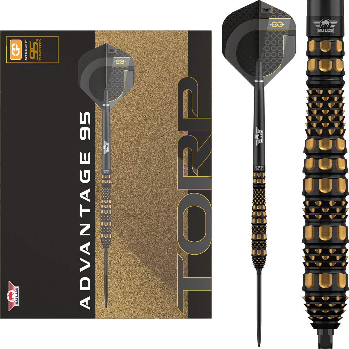 Bull's Advantage Torp Convertible Point 95% - Steel Tip Darts