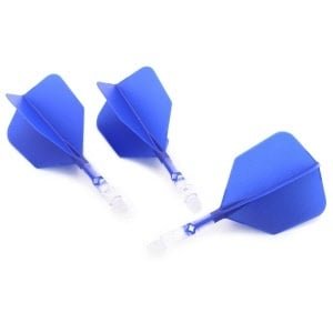 Cuesoul - ROST T19 Integrated Dart Flights - Big Wing - Blue Clear - Dart Flights