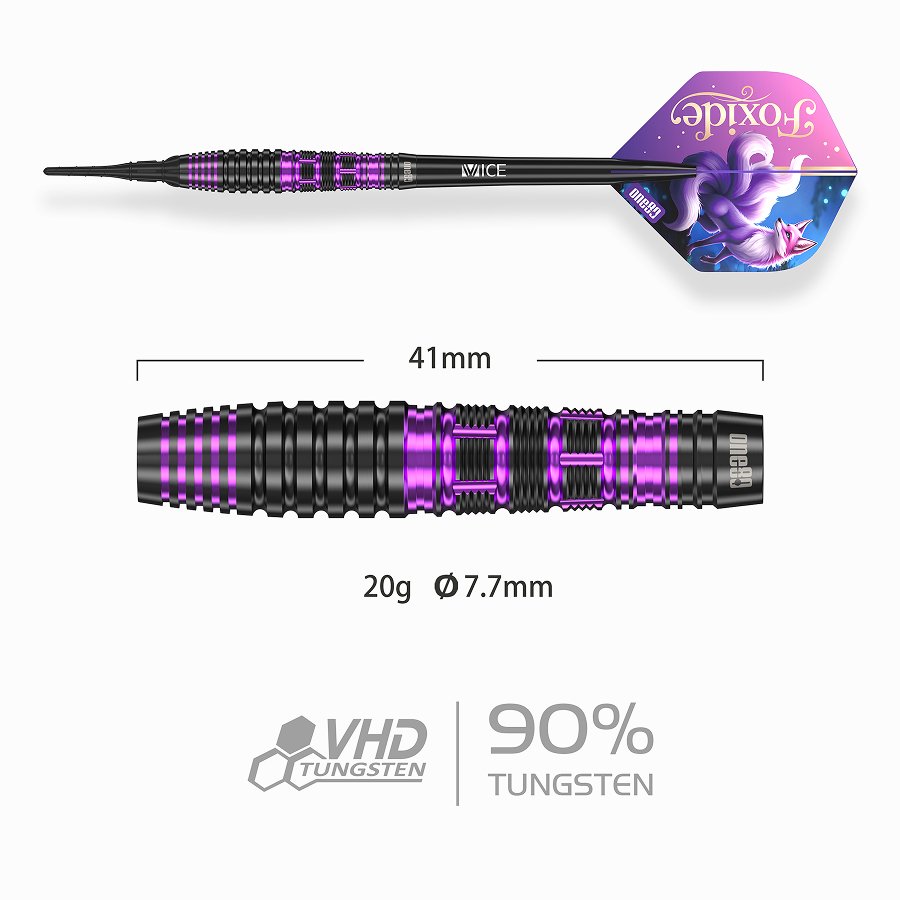 ONE80 Foxide F2 90% - Soft Tip Darts - Dartshopper.co.uk