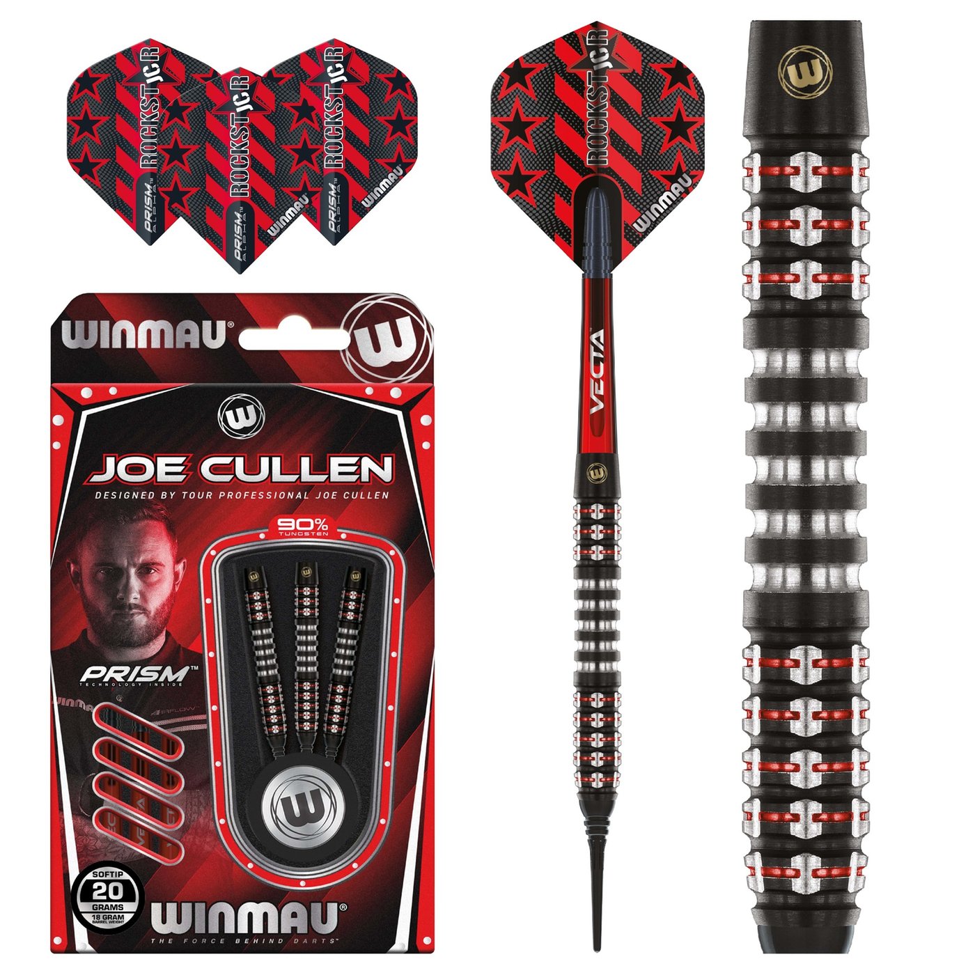 Winmau Joe Cullen Ignition Series 90% Soft Tip Darts