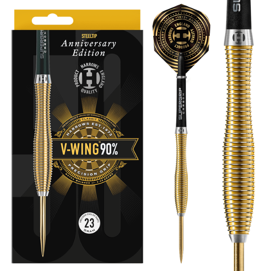 Harrows V-Wing 90% - Steel Tip Darts