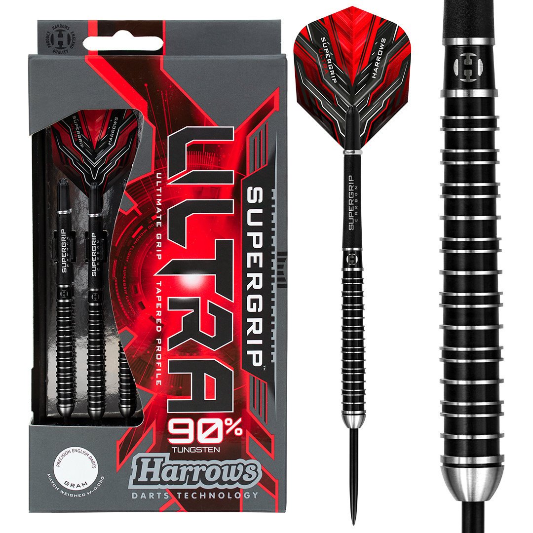 Harrows Supergrip Ultra 90% - Steel Tip Darts