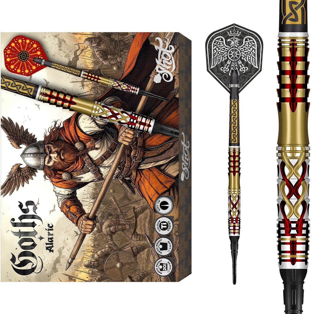 Shot Goths Alaric 95% - Soft Tip Darts
