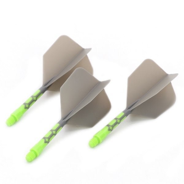 Cuesoul - ROST T19 Integrated Flights - Big Wing - Grey Green - Dart Flights