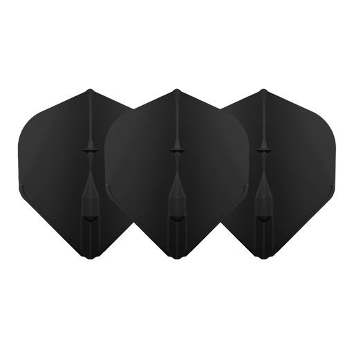 L-Style Champagne Flight EZ L1 Standard Black - Dart Flights