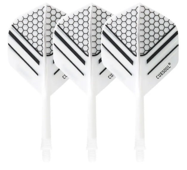 Cuesoul ✓ Tero Flight System AK5 Rost Honnycombs Pattern ✓ White Standard Dart Flights