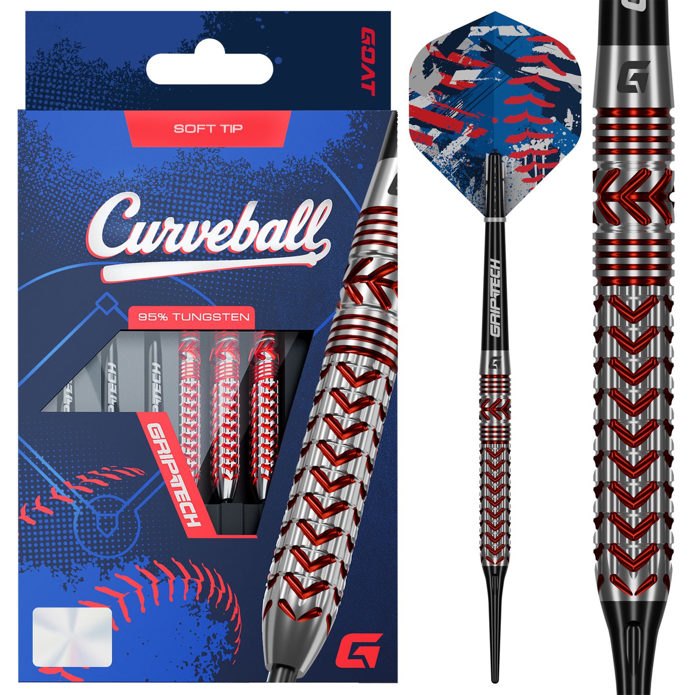GOAT Curveball 95% - Soft Tip Darts