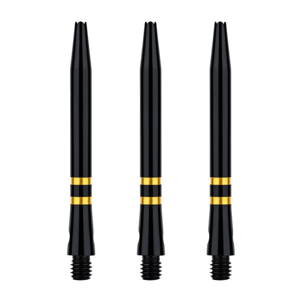 ONE80 TC Alu  Black Gold Darts Shafts