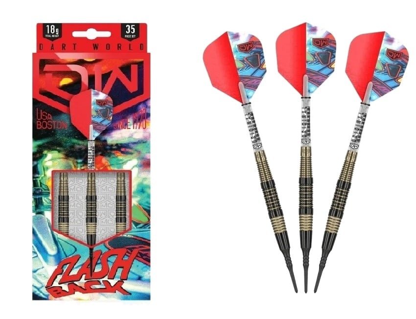 DW Flashback Black Brass Soft Tip Darts