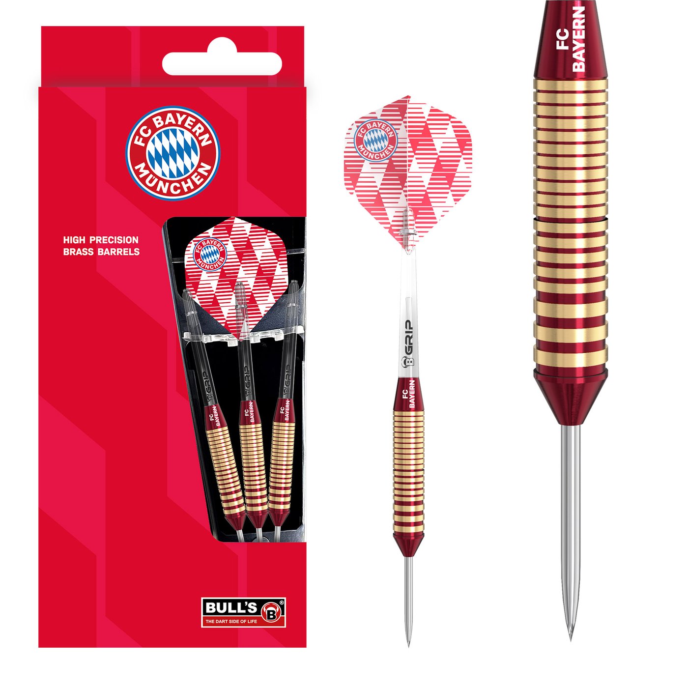 BULL'S FC Bayern München Brass - Dartpijlen