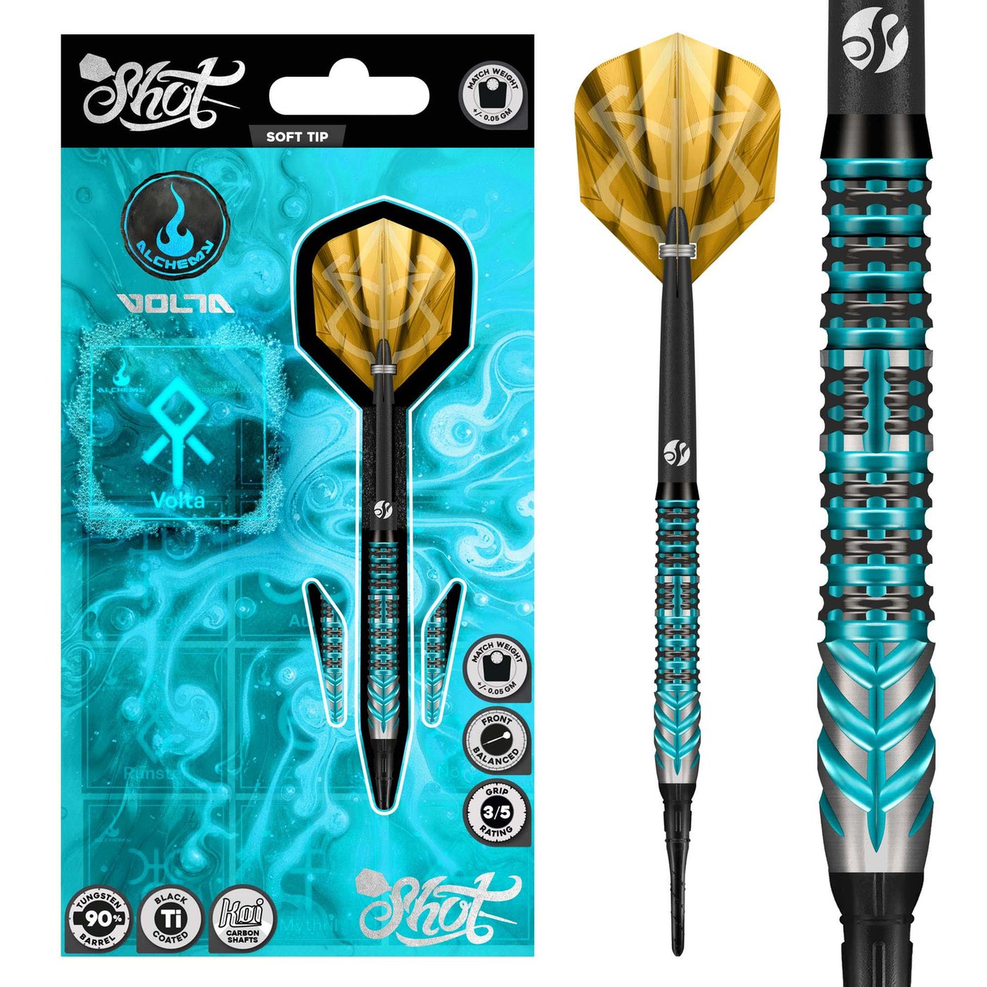 Shot Alchemy Volta 90% - Soft Tip Darts