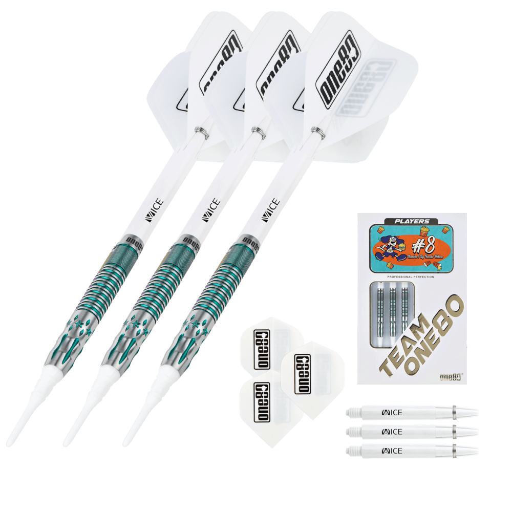 【非売品】 ONE80 DARTSLIVEカード ONE80 Yasuko Uehara Blue 90% Soft Tip Darts