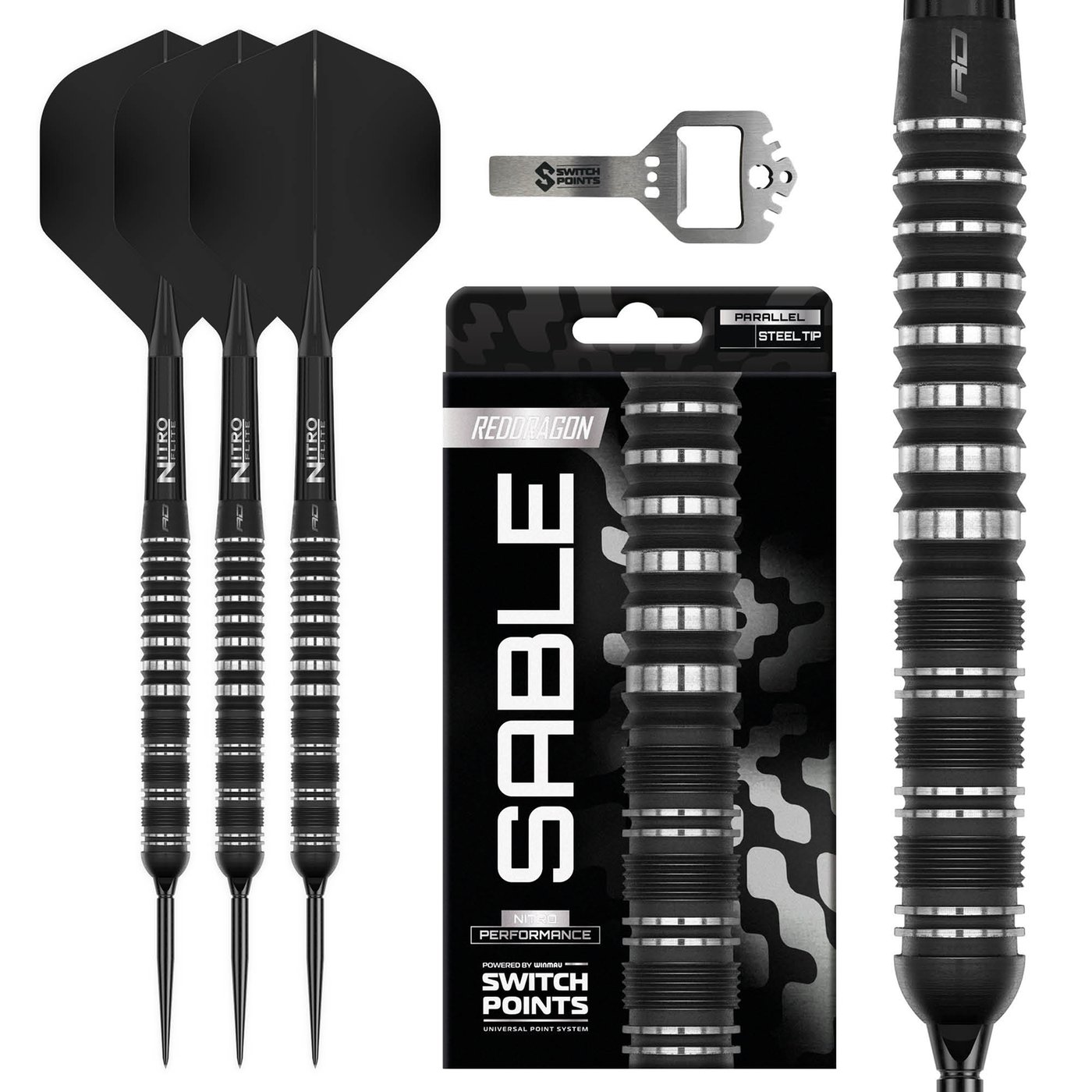 [Tweedekans] Red Dragon Sable Black Parallel Switch Point 90%-23gram