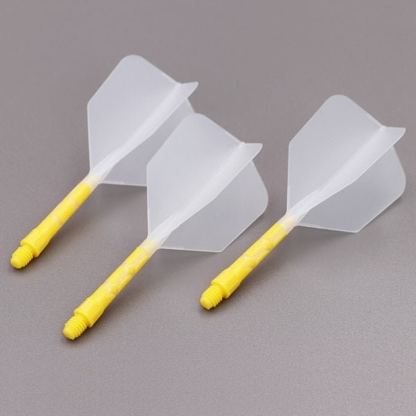 Cuesoul - ROST T19 Integrated Flights - Big Wing - Clear Yellow - Dart Flights