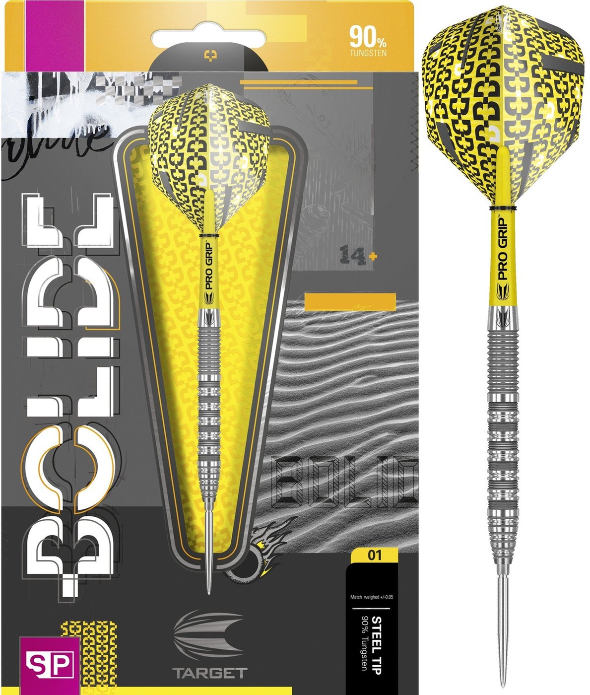 Target Bolide 01 Swiss Point 90% - Steel Tip Darts - Dartshopper.com