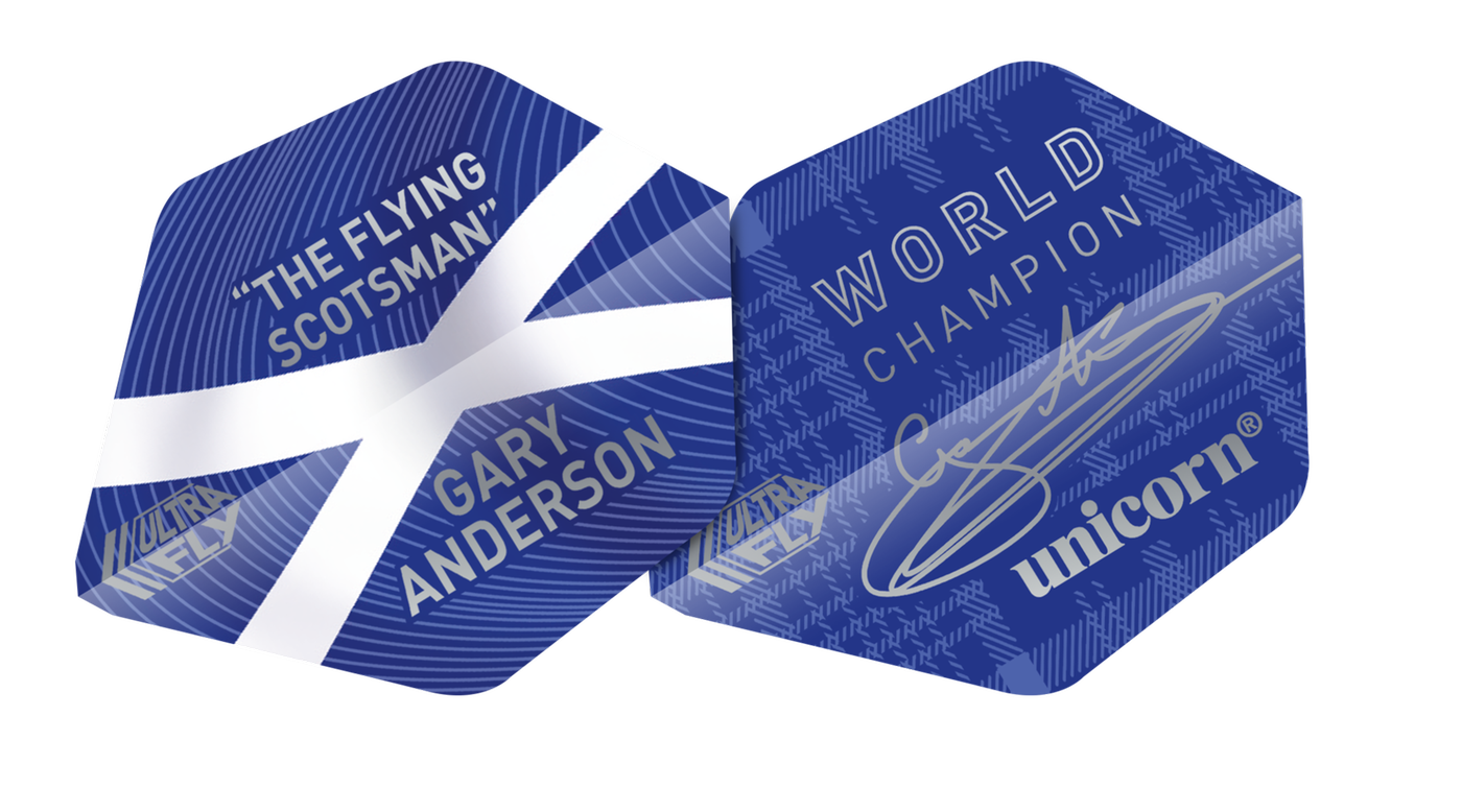 Unicorn UltraFly Blue Gary Anderson AR2 Darts Flights