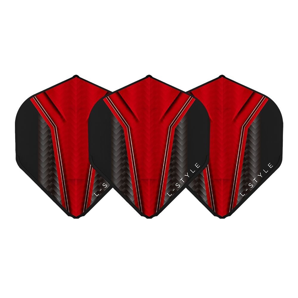 L-Style Champagne L1 EZ Standard Inception Red Darts Flights