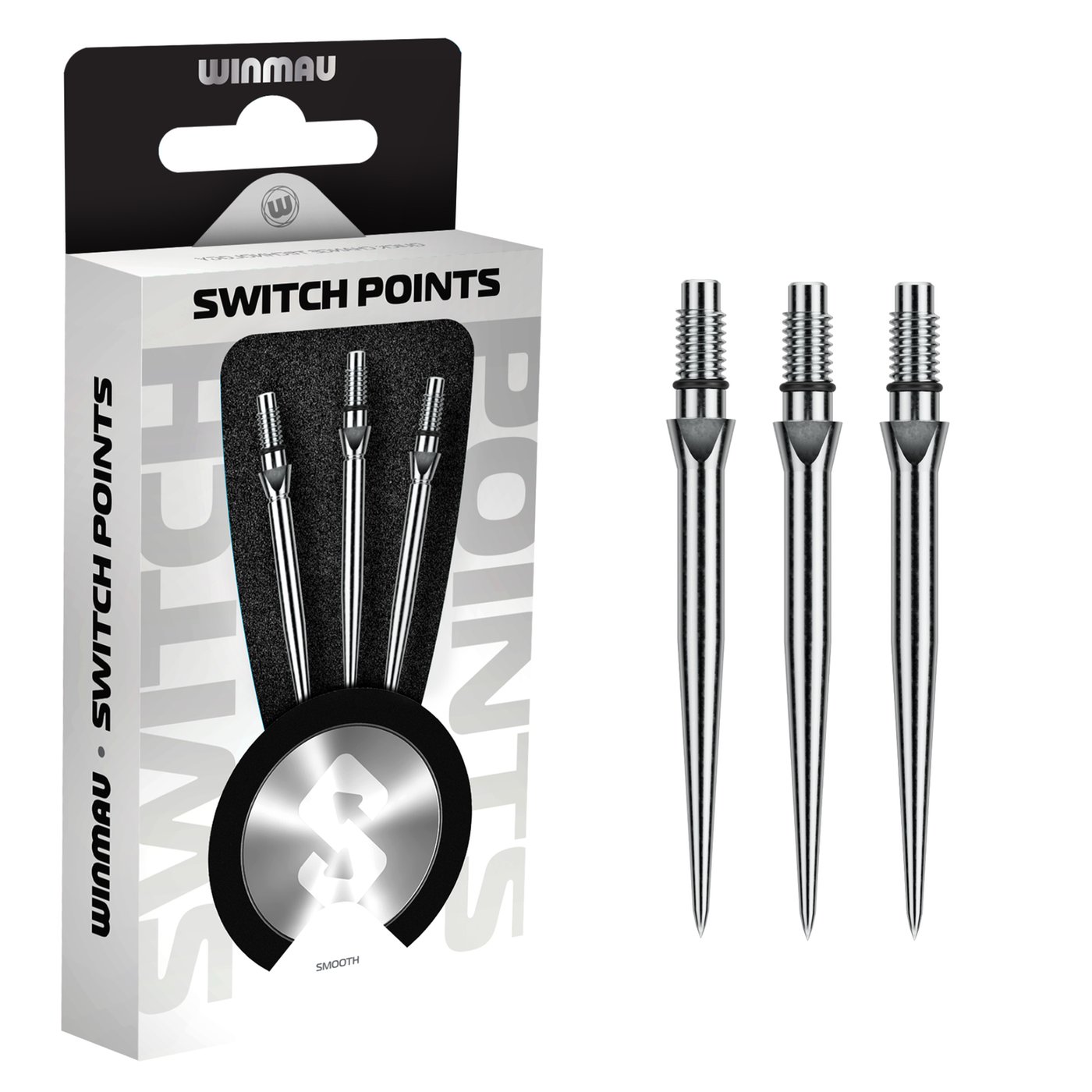 Winmau Switch Point Smooth Silver